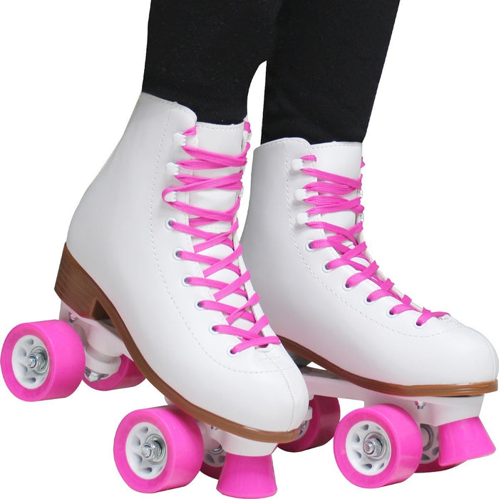 Patines 4 Ruedas Chicago Blancos Unisex Quads Profesionales Talla 24